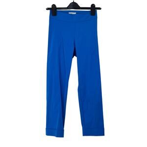 Avenue Montaigne Oliver Signature Pants Womens 00 Electric Blue Cropped Cuff
